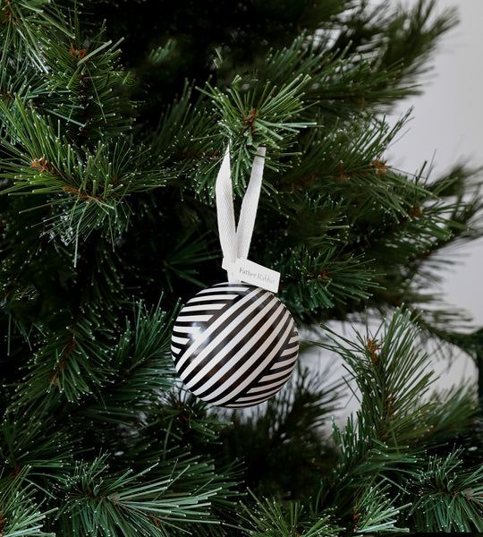 Father Rabbit | Bauble | Black & White Stripe