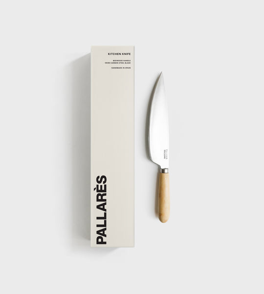 Pallarès Box Wood 16cm Carbon Steel