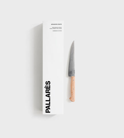 Pallarès Aragon Knife Beech Wood 15cm Carbon Steel