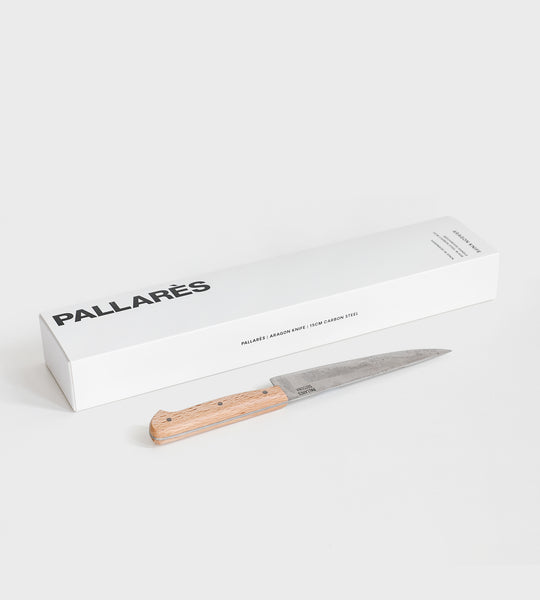 Pallarès Aragon Knife Beech Wood 15cm Carbon Steel