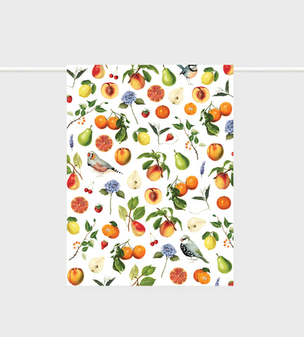 Father Rabbit | Tea Towel | Summer Fruits