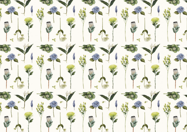 Father Rabbit Stationery | Wrapping Paper | Flowers
