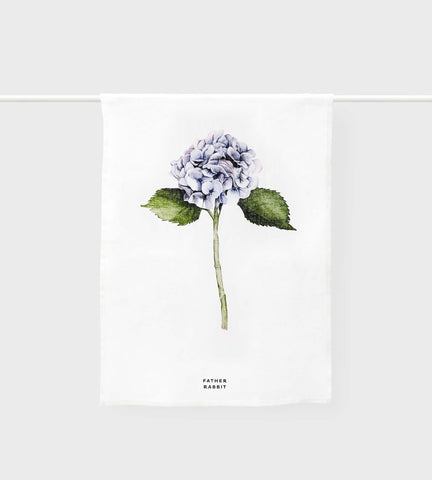 Father Rabbit | Tea Towel | Hydrangea