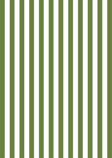 Father Rabbit | Tea Towel | Olive Stripe