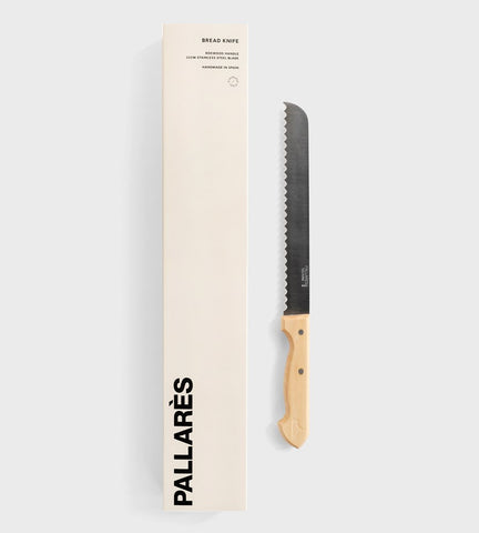 Pallarès Bread Knife Box Wood 22cm Stainless Steel