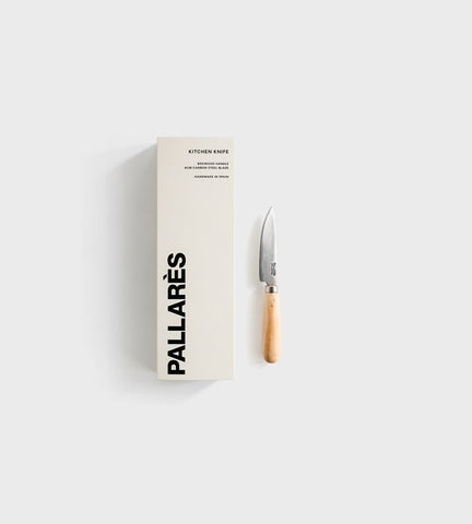 Pallarès Box Wood 8cm Carbon Steel