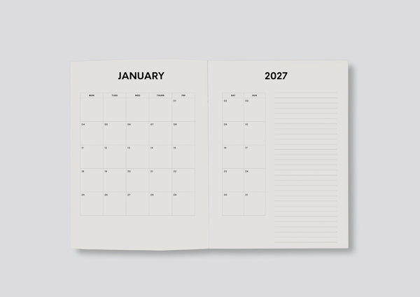 Lettuce 2027 Weekly Diary | Tiger Lilies