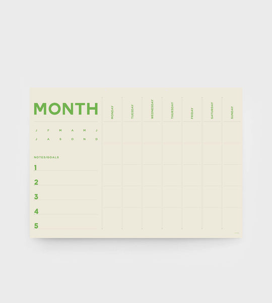 Lettuce | A2 Month Planner