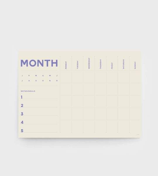 Lettuce | A2 Month Planner