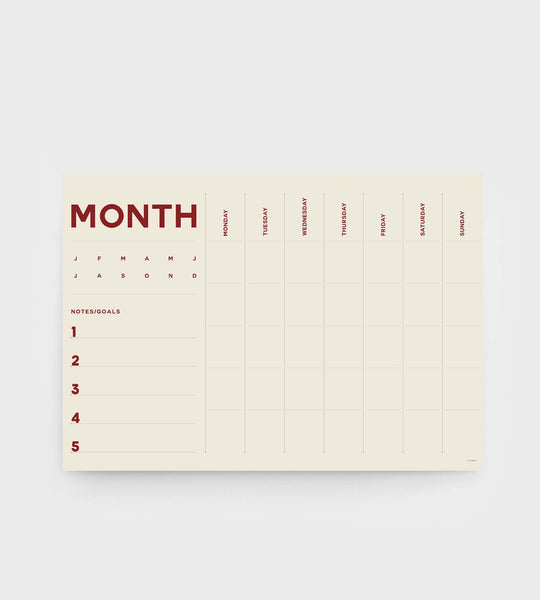 Lettuce | A2 Month Planner