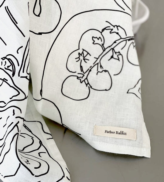 Father Rabbit | Tea Towel | Lunch