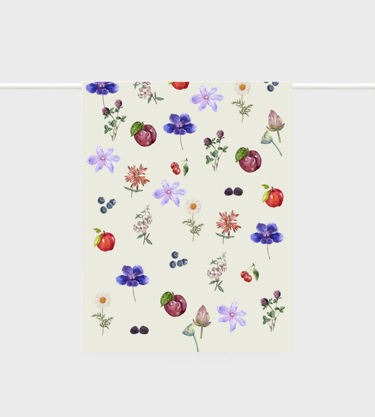 Tea Towel | Flower Fruit Arrangment