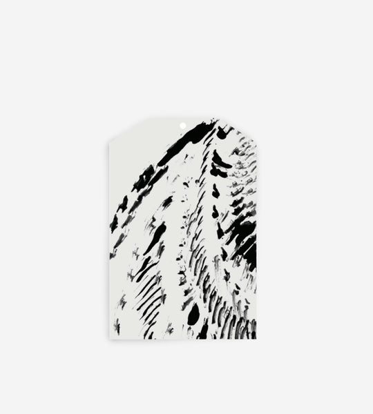 Father Rabbit Stationery | Gift Tag | Abstract Feather Grey