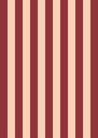 Lettuce | Tea Towel | Bold Stripe Peach + Burgundy