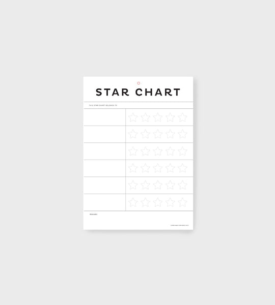 Father Rabbit Stationery | A4 Star Chart
