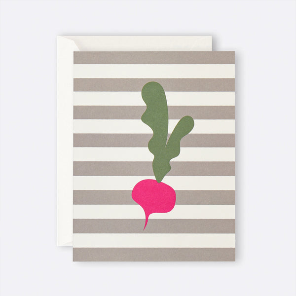 Father Rabbit Stationery | Card | Radish Stripe