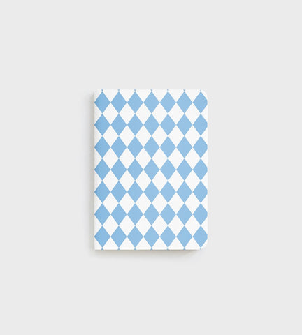 Father Rabbit | B7 Pocket Notebook | Blue Diamonds