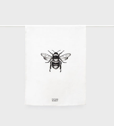 Father Rabbit | Tea Towel | Bee