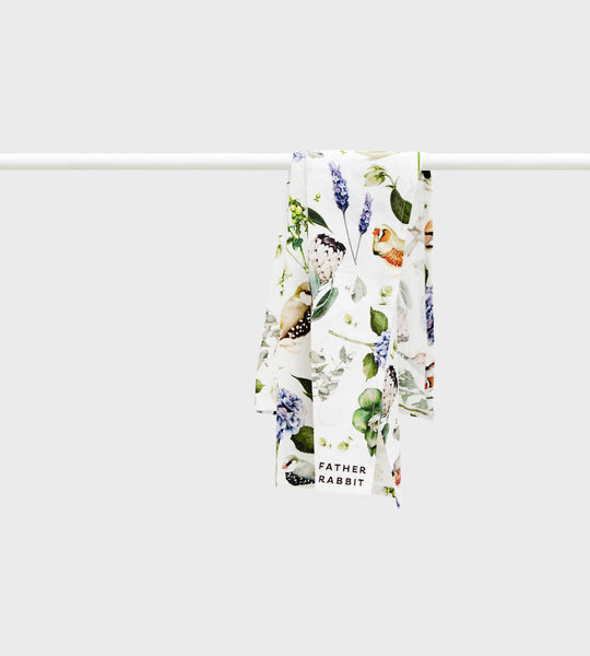 Father Rabbit | Tea Towel | Botanica | Cream