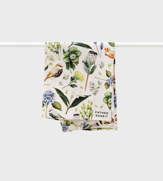 Father Rabbit | Tea Towel | Botanica | Natural