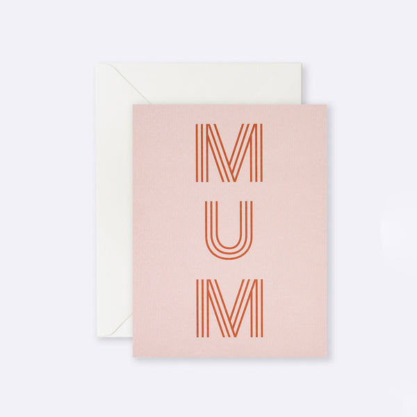 Lettuce | Card | Mum Stripe Letters
