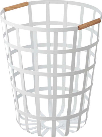 Yamazaki | Tosca Laundry Basket Round White